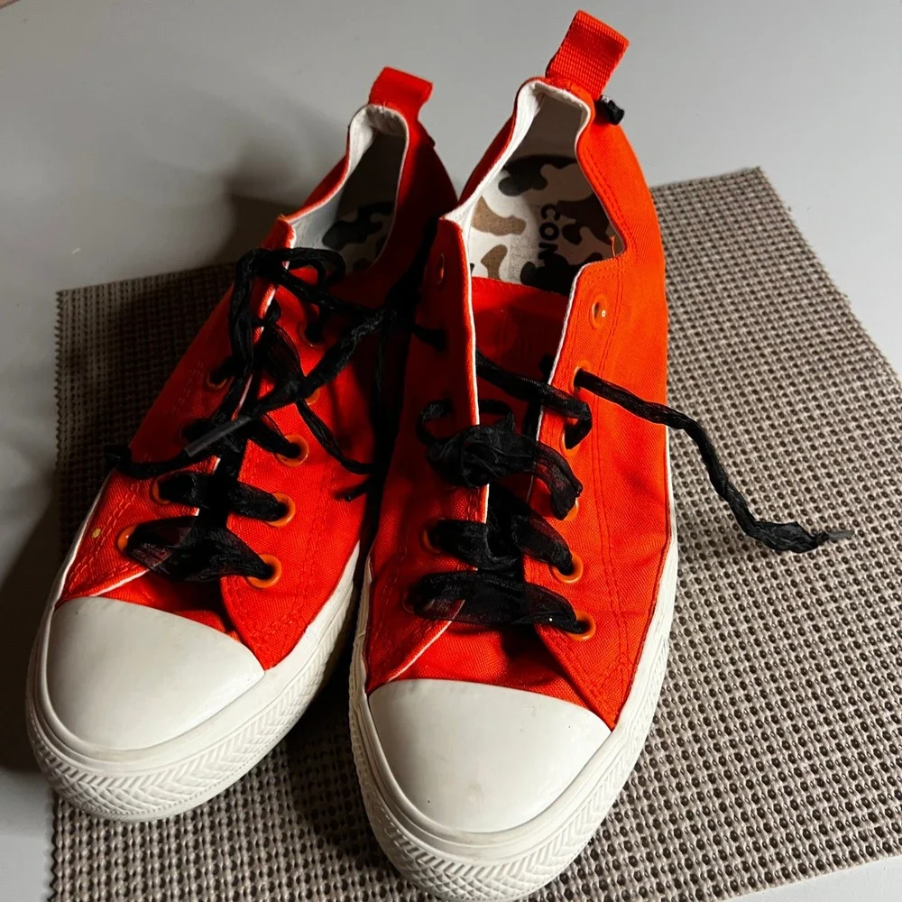 Converse Chuck Taylor All Star Orange Camo Lining Low Top Sneakers 161435F